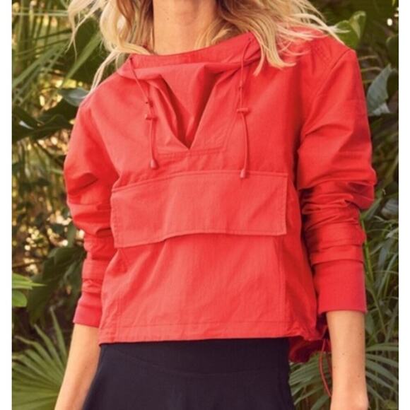 Sweaty Betty Red Light Weight Hooded Jacket - Picture 1 of 5